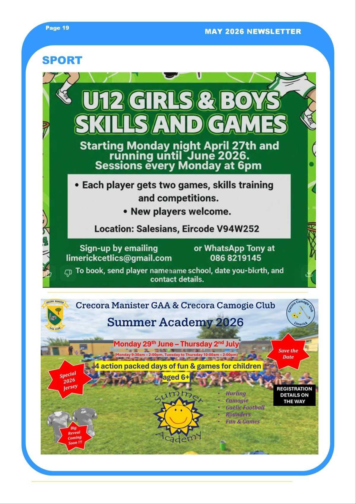 May Newsletter