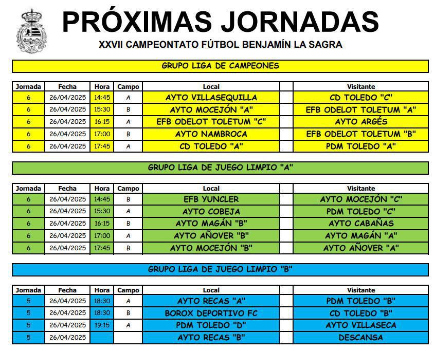 Se suspende la 5ª Jornada por climatología adversa Se suspende la 5ª Jornada por climatología adversa