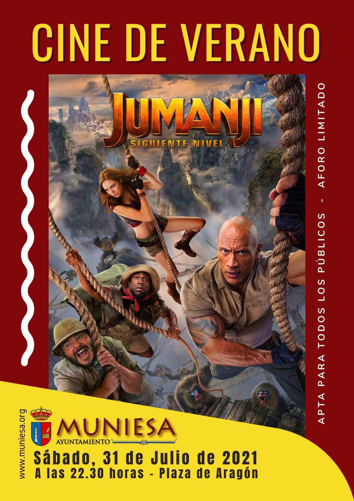 MUNIESA. CINE DE VERANO AL AIRE LIBRE MUNIESA. CINE DE VERANO AL AIRE LIBRE