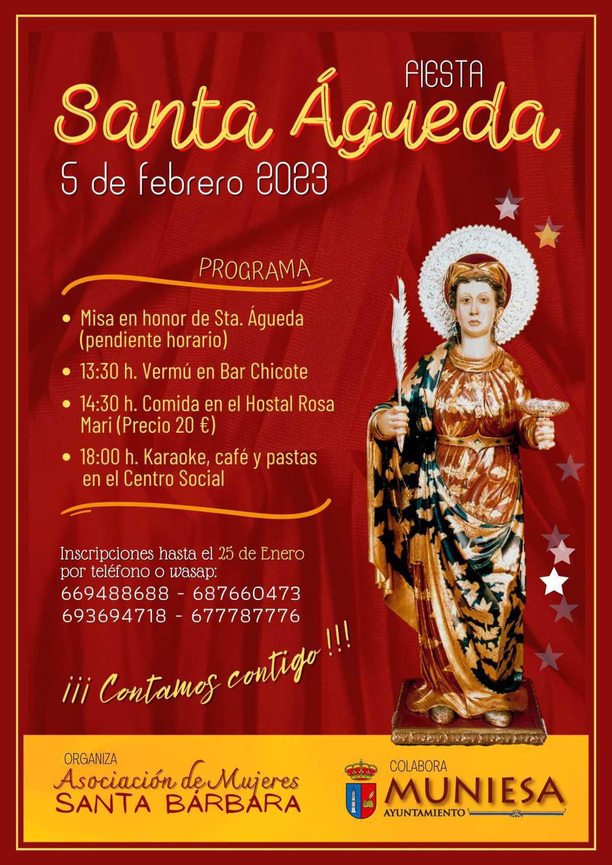 MUNIESA. LA FIESTA DE SANTA ÁGUEDA MUNIESA. LA FIESTA DE SANTA ÁGUEDA
