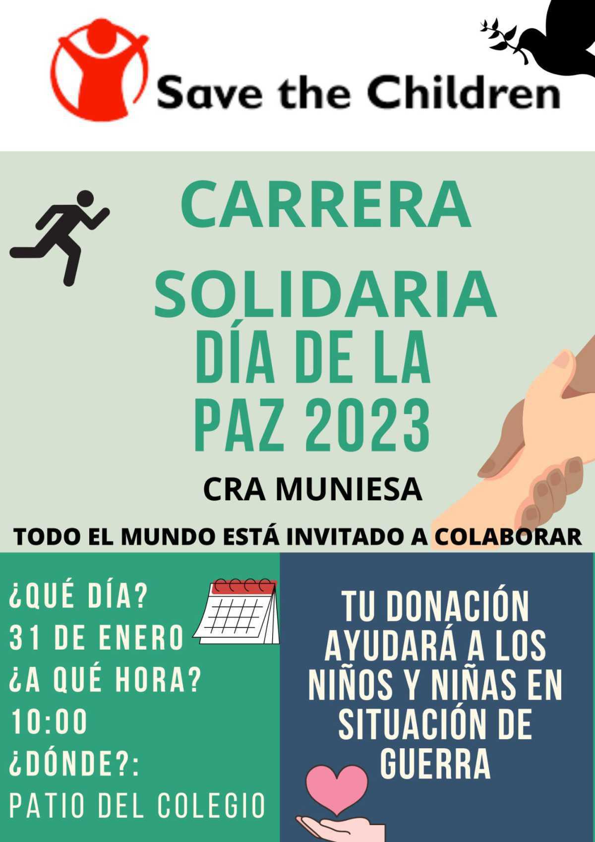 MUNIESA CARRERA SOLIDARIA POR LA PAZ MUNIESA CARRERA SOLIDARIA POR LA PAZ