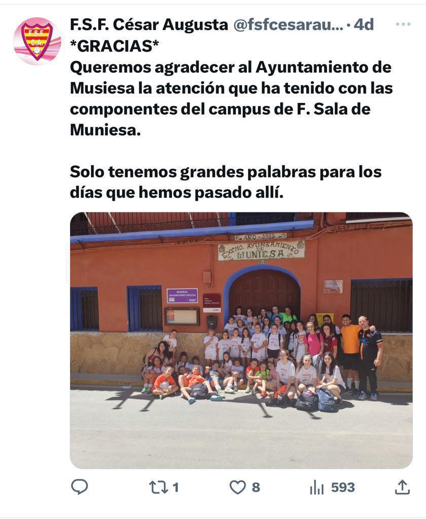 MUNIESA. CAMPUS DE FÚTBOL SALA FEMENINO