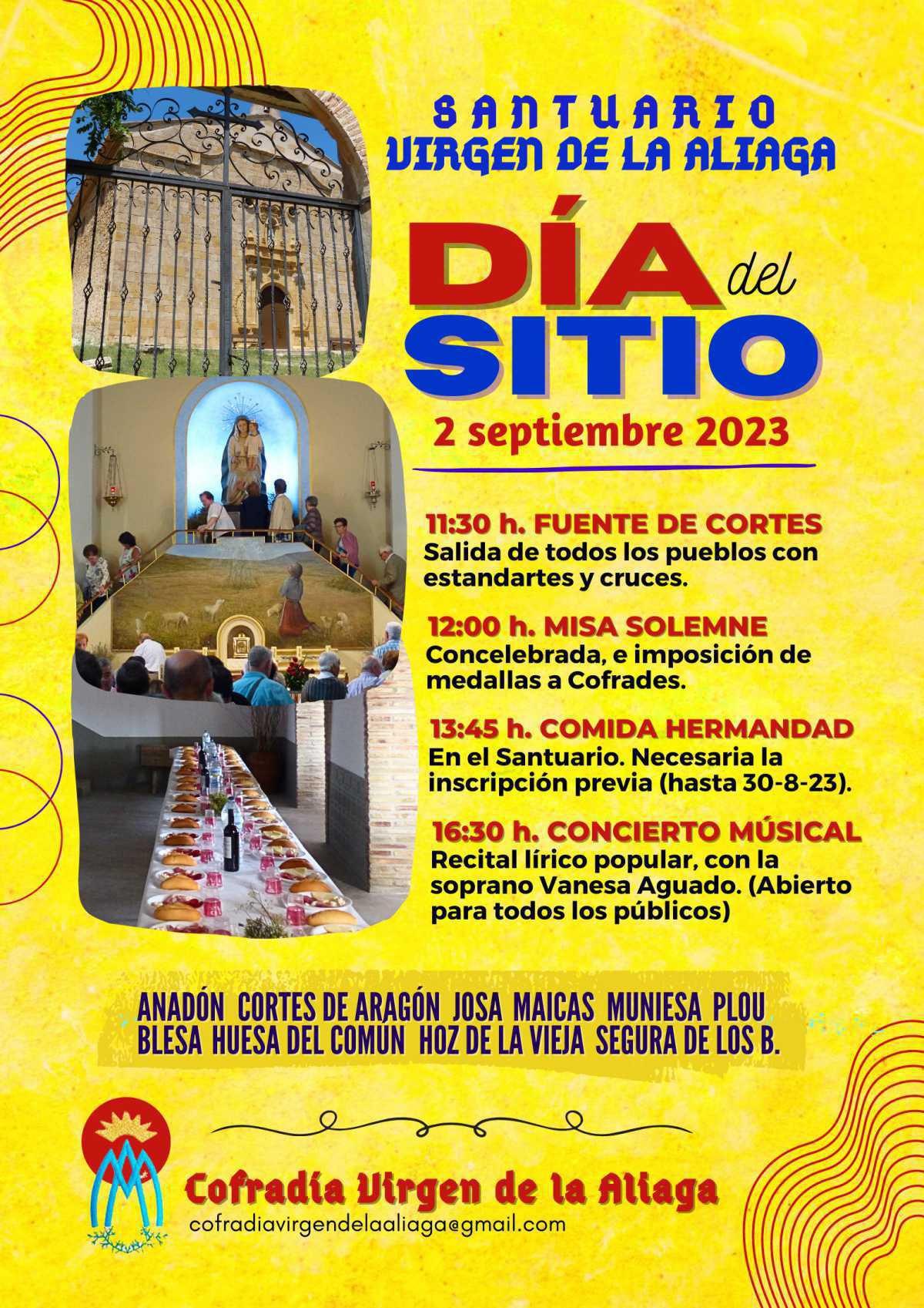FIESTA DÍA DEL SITIO. VIRGEN DE LA ALIAGA