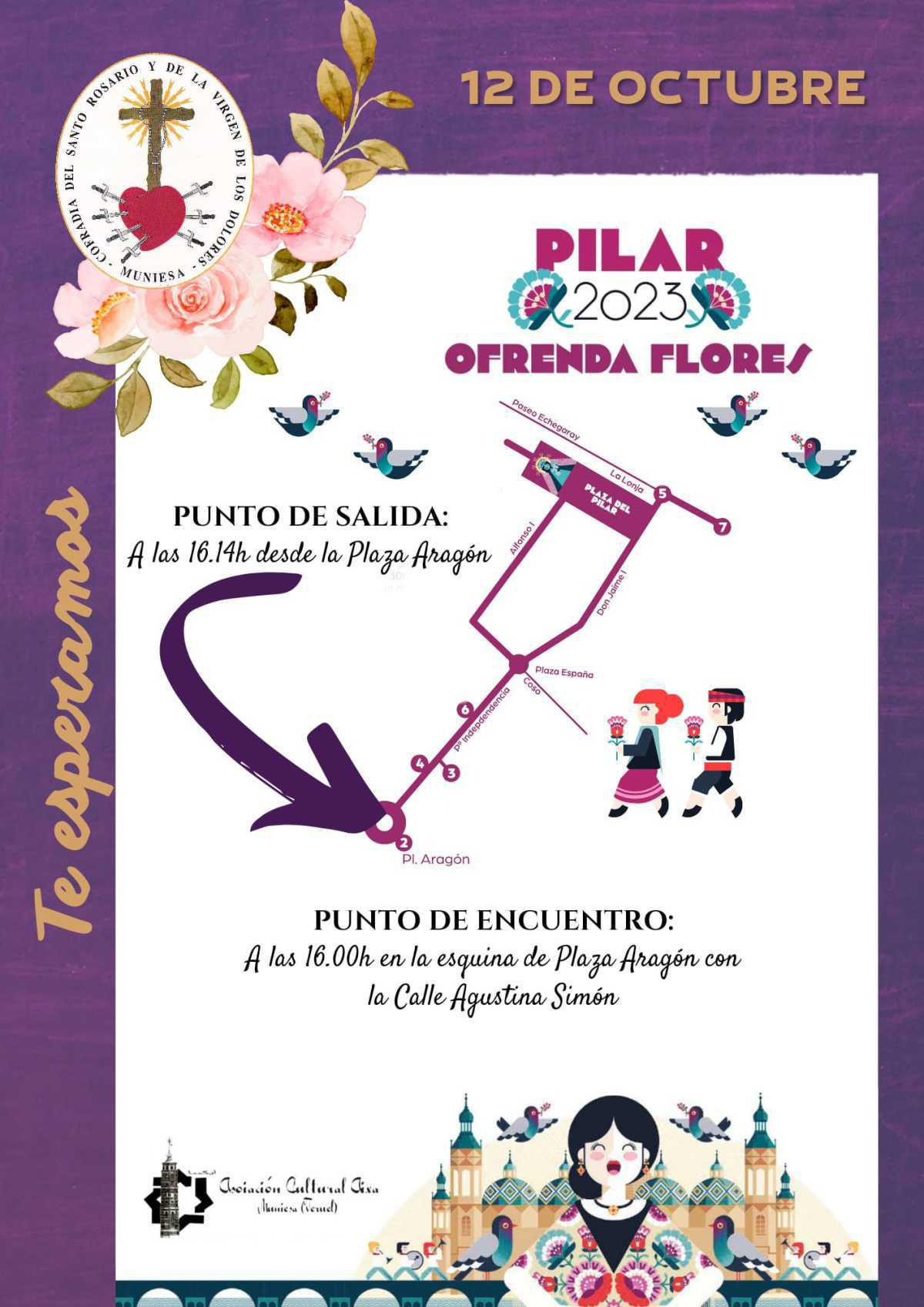 MUNIESA. OFRENDA FLORES PILAR-23 MUNIESA. OFRENDA FLORES PILAR-23