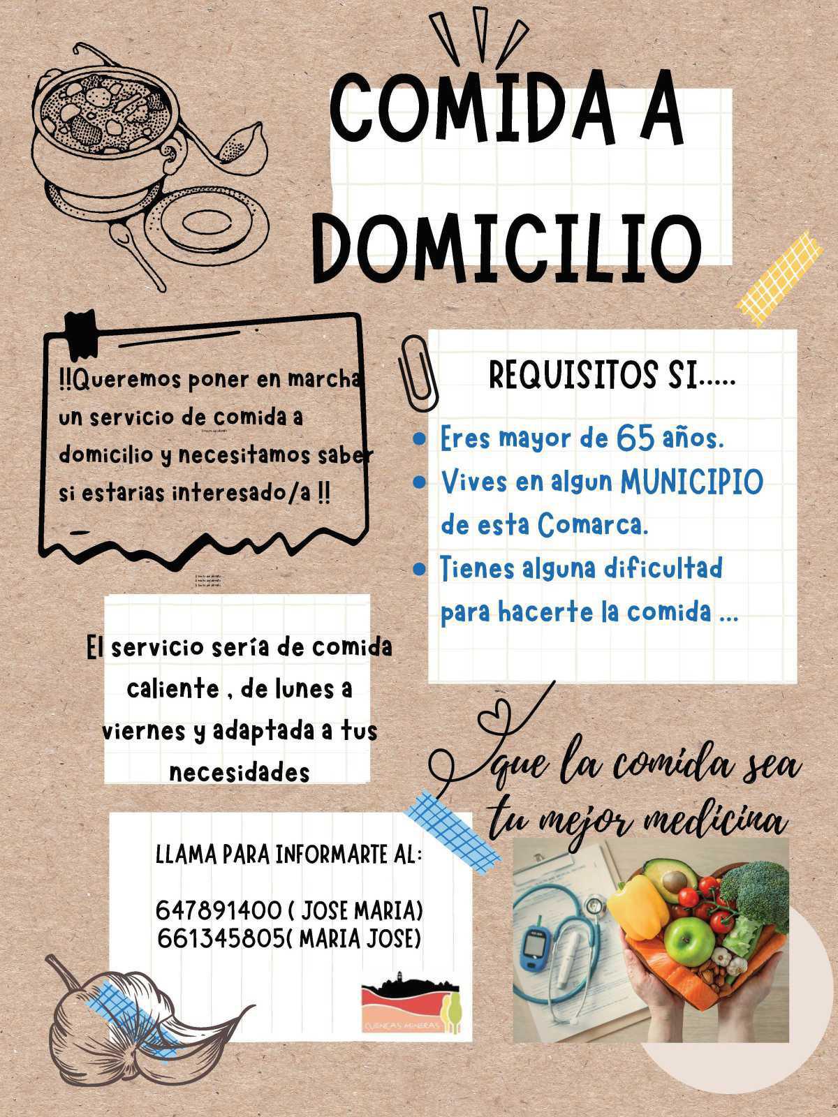 SERVICIO DE COMIDA A DOMICILIO PARA PERSONAS MAYORES