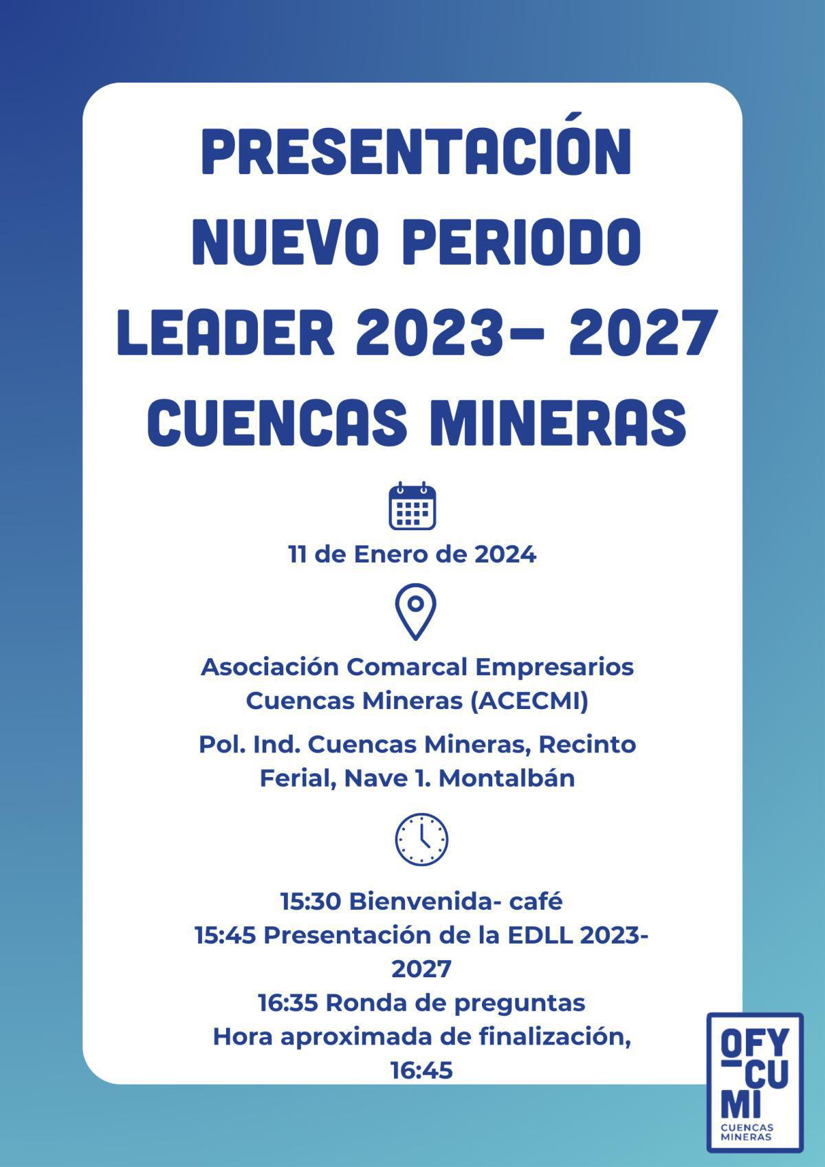 OFYCUMI Y EL PLAN LEADER 2023-27 OFYCUMI Y EL PLAN LEADER 2023-27