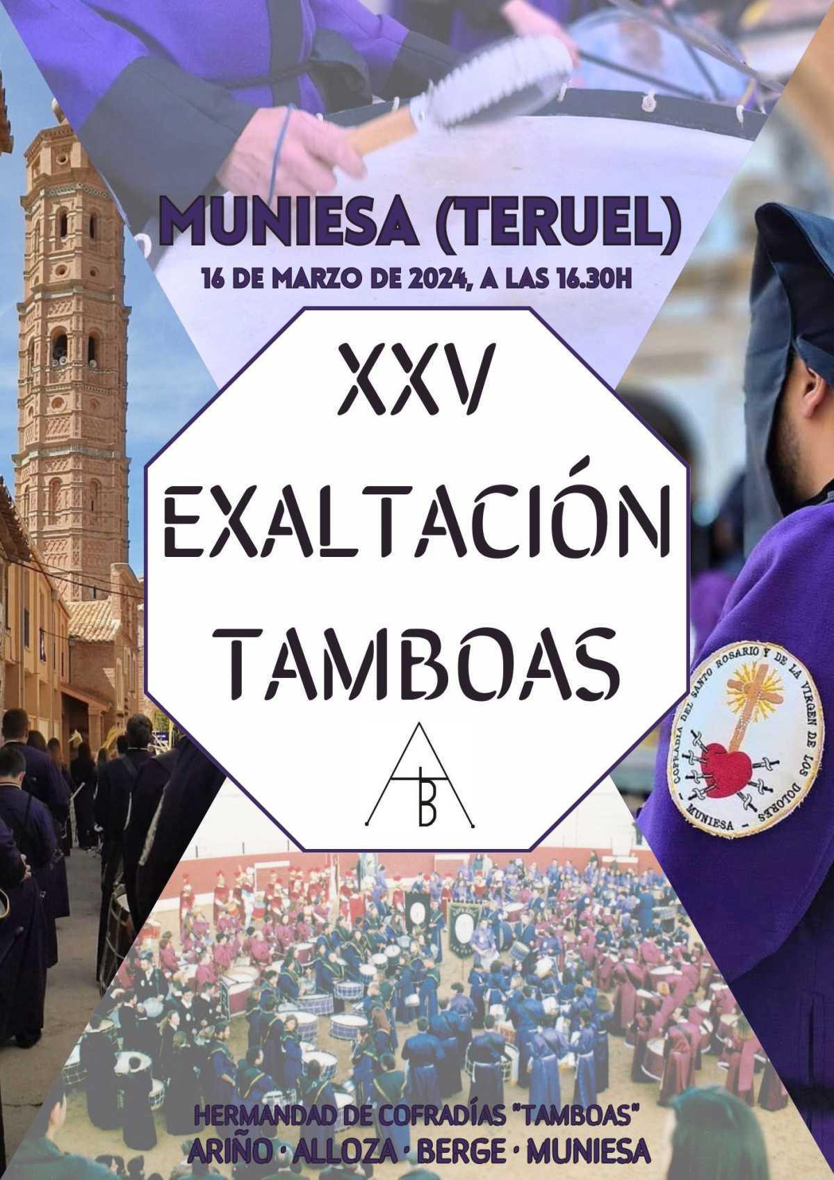 MUNIESA. TAMBOAS XXV EDICION HORARIO