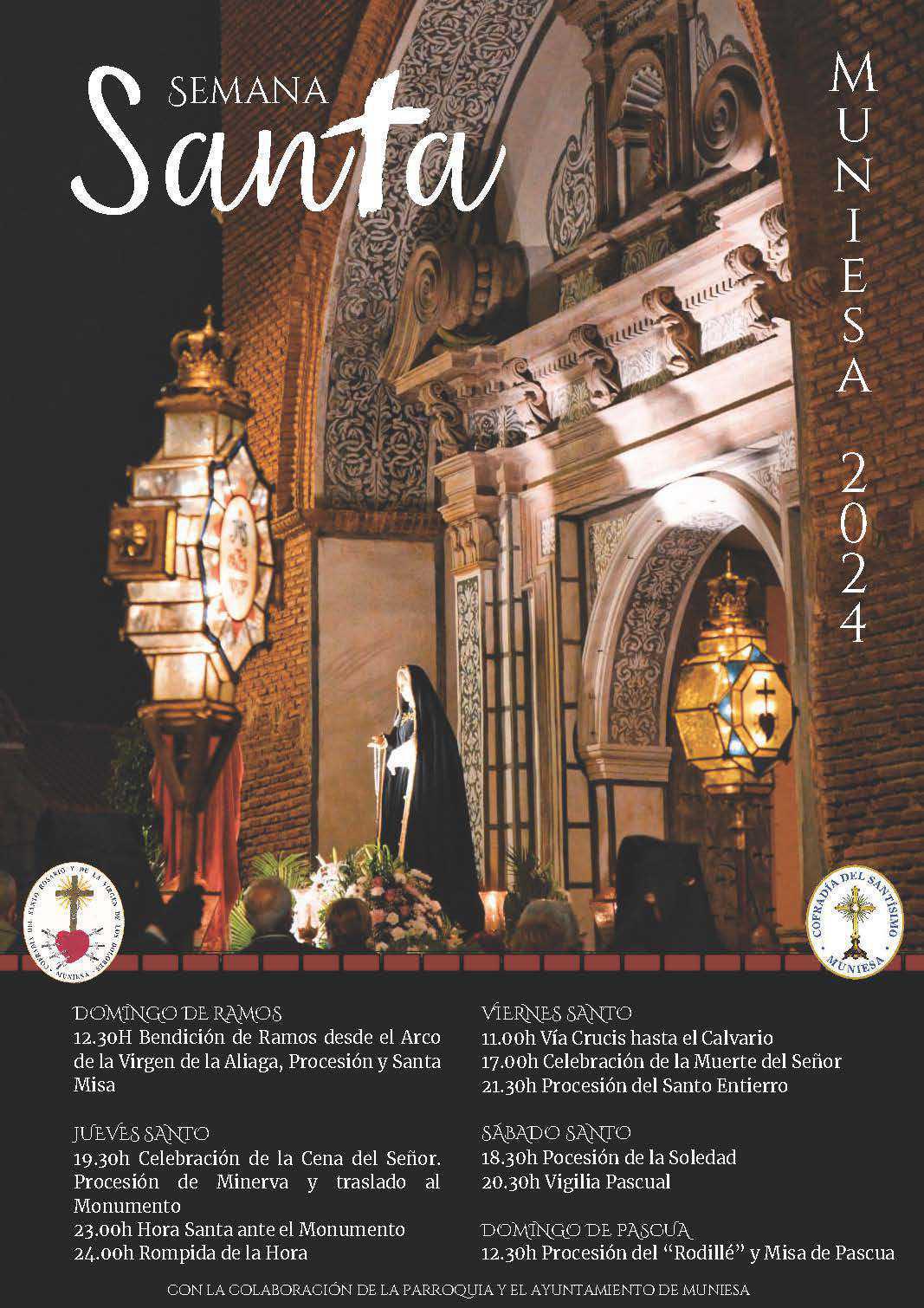 MUNIESA. SEMANA SANTA. PROGRAMA MUNIESA. SEMANA SANTA. PROGRAMA