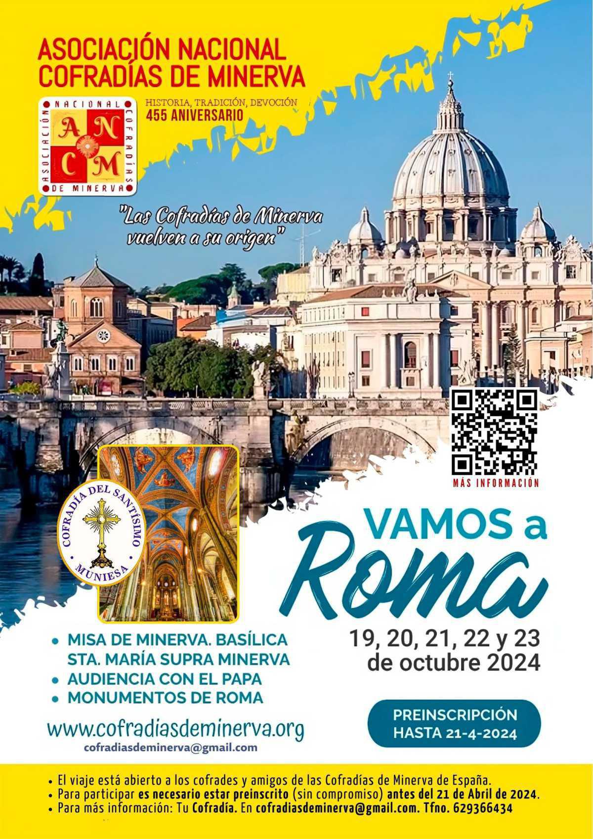 MUNIESA A ROMA CON LA MINERVA MUNIESA A ROMA CON LA MINERVA