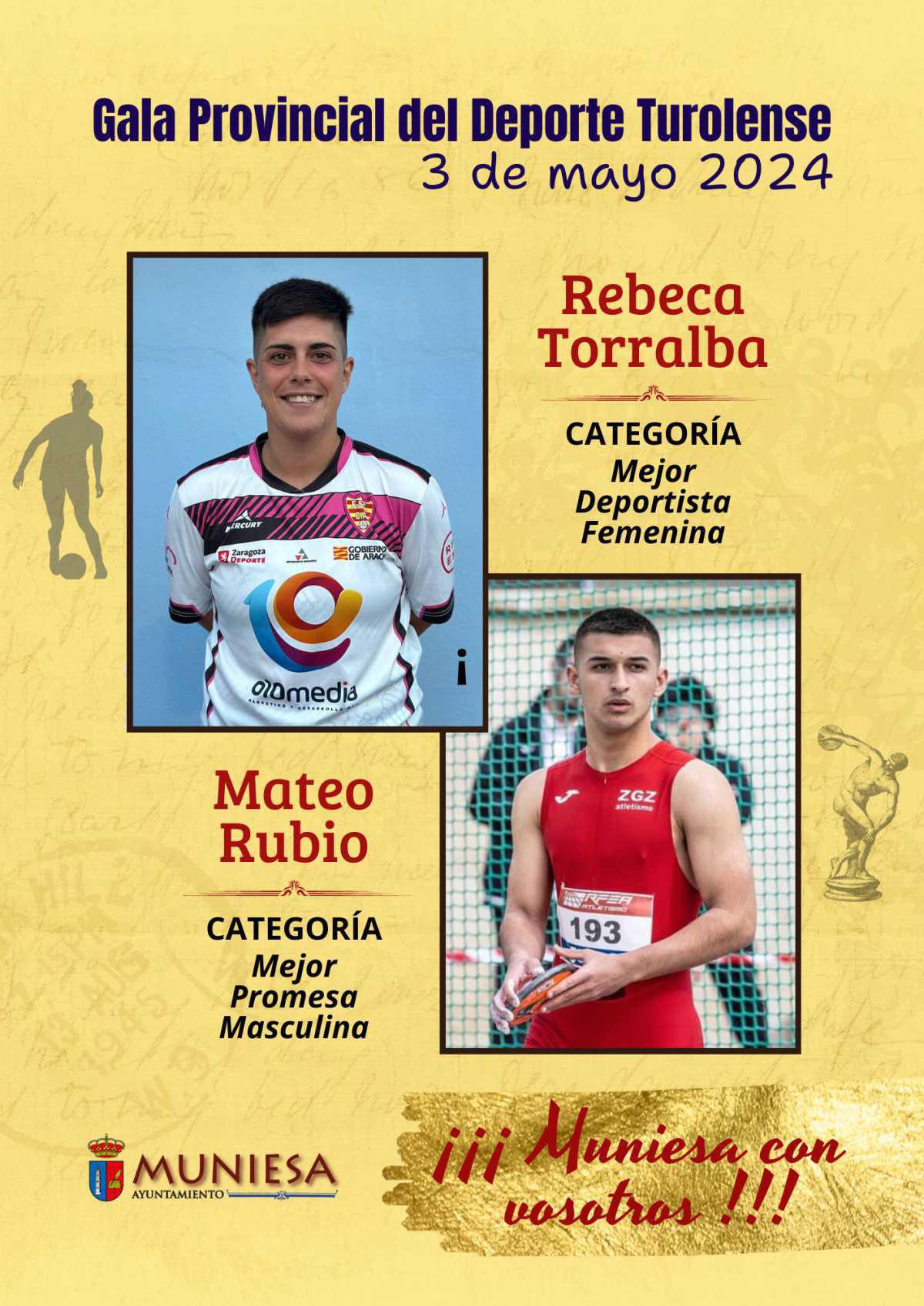 MUNIESA EN LA GALA DEL DEPORTE TUROLENSE 2024 MUNIESA EN LA GALA DEL DEPORTE TUROLENSE 2024