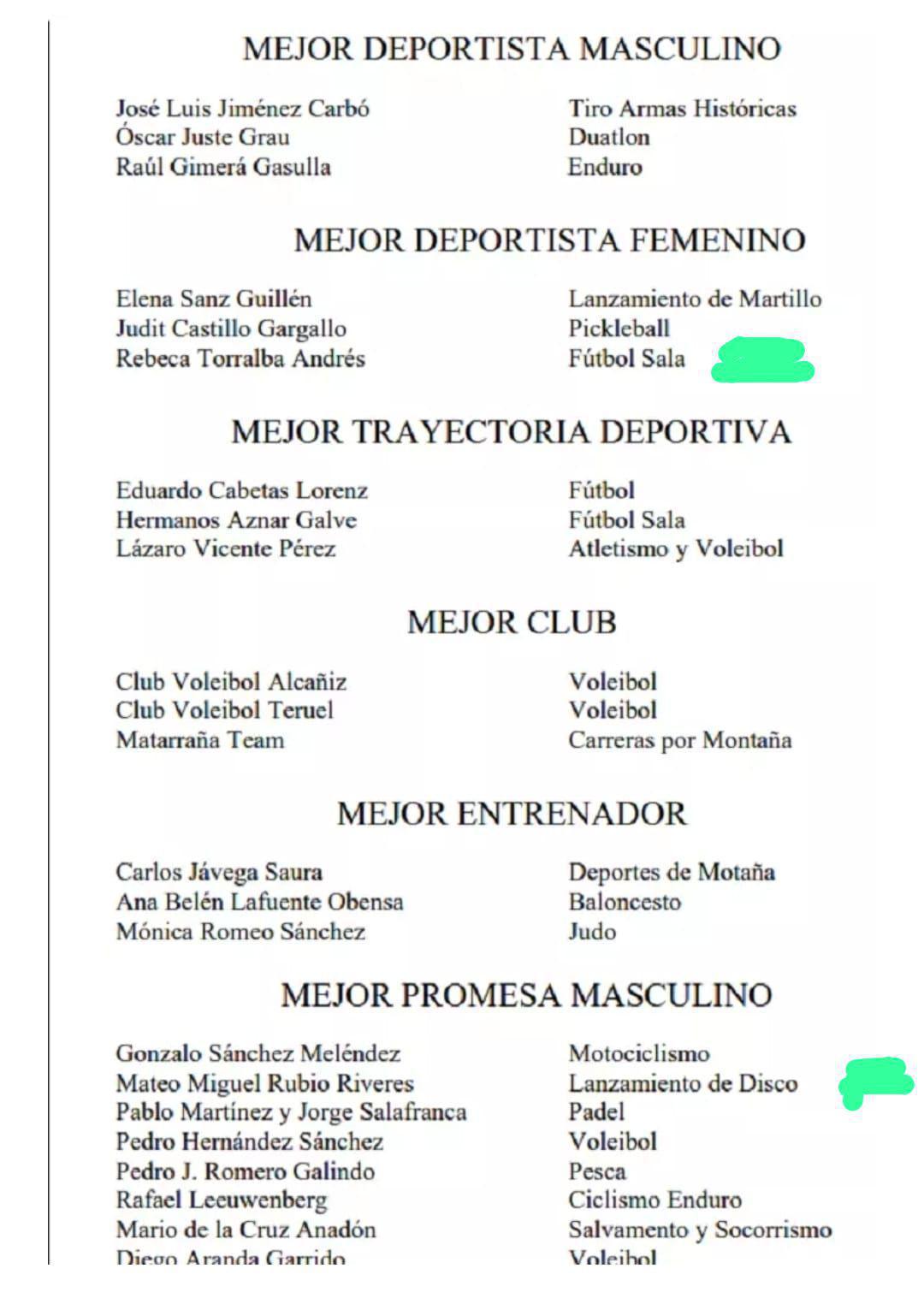 MUNIESA EN LA GALA DEL DEPORTE TUROLENSE 2024 MUNIESA EN LA GALA DEL DEPORTE TUROLENSE 2024