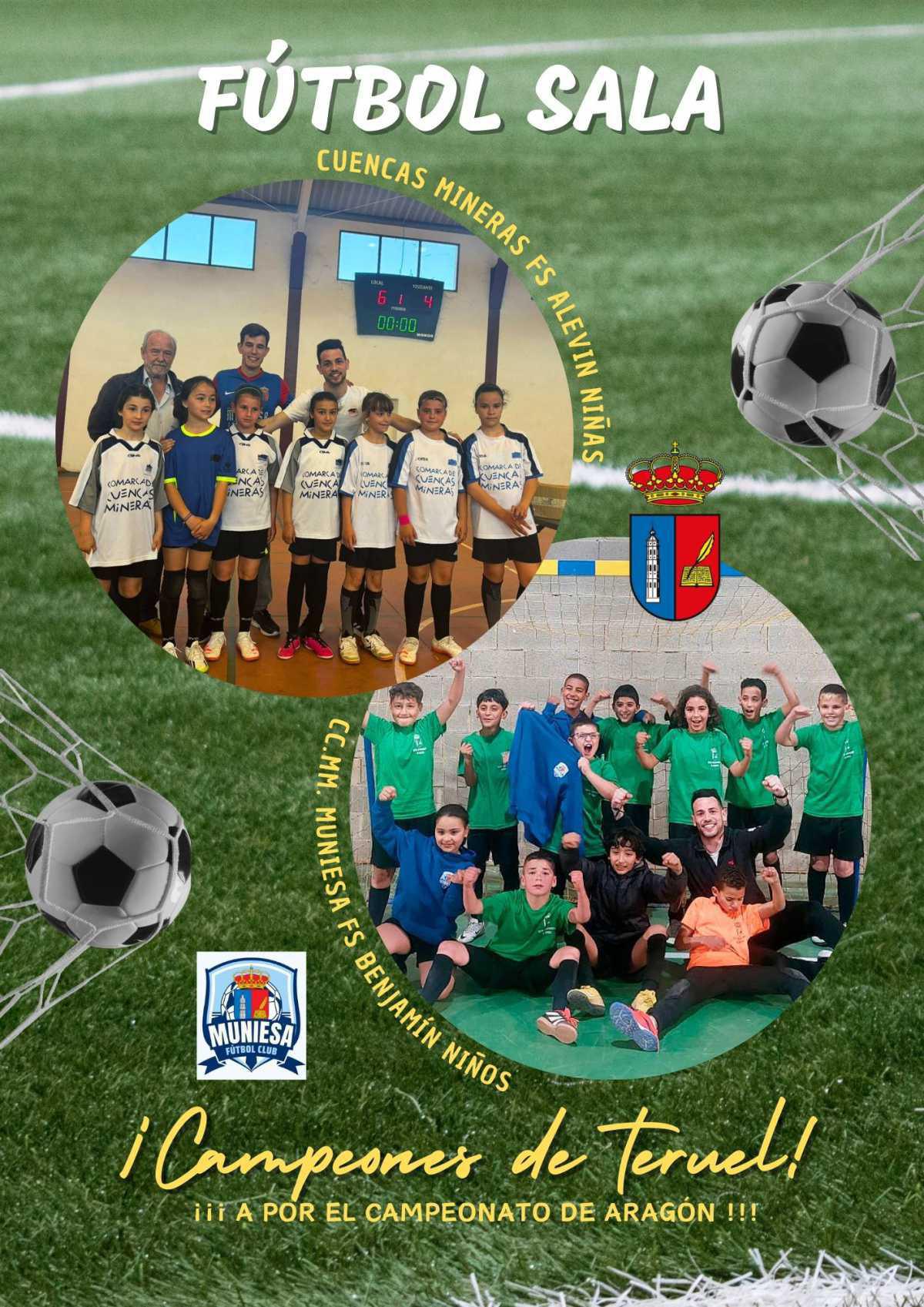MUNIESA. LOS PEQUES CAMPEONES. FÚTBOL SALA MUNIESA. LOS PEQUES CAMPEONES. FÚTBOL SALA