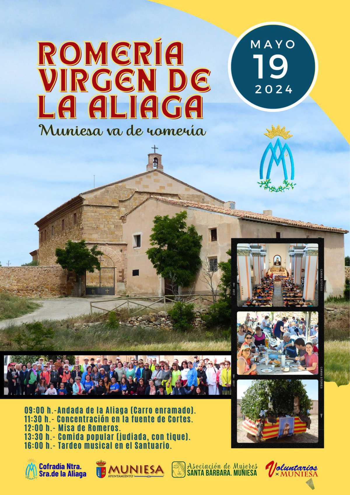 MUNIESA. ROMERIA, ANDADA, COMIDA Y MÚSICA