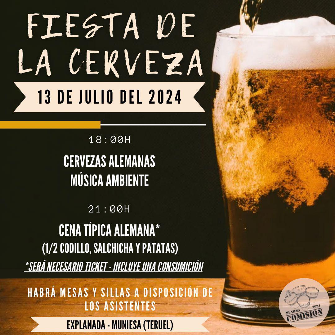 MUNIESA. FIESTA DE VERANO Y LA CERVEZA MUNIESA. FIESTA DE VERANO Y LA CERVEZA