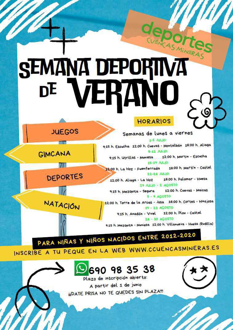MUNIESA. SEMANA EXTRA DEPORTIVA MUNIESA. SEMANA EXTRA DEPORTIVA