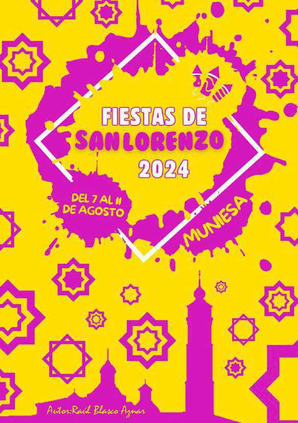 MUNIESA. PROGRAMA SAN LORENZO 2024 MUNIESA. PROGRAMA SAN LORENZO 2024