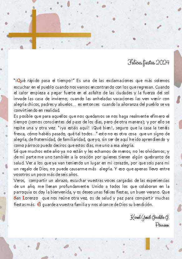 MUNIESA. PROGRAMA SAN LORENZO 2024 MUNIESA. PROGRAMA SAN LORENZO 2024