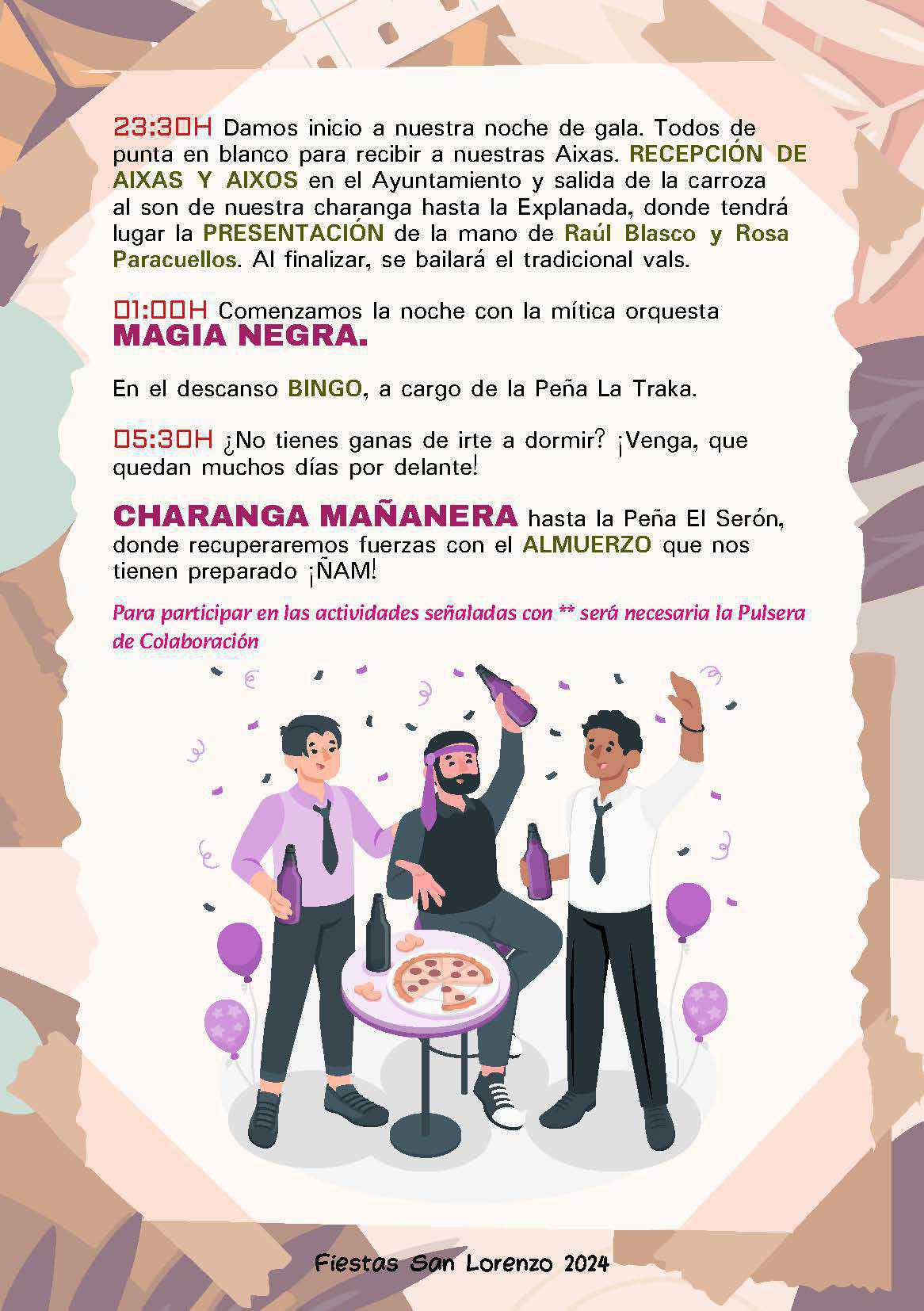 MUNIESA. PROGRAMA SAN LORENZO 2024 MUNIESA. PROGRAMA SAN LORENZO 2024