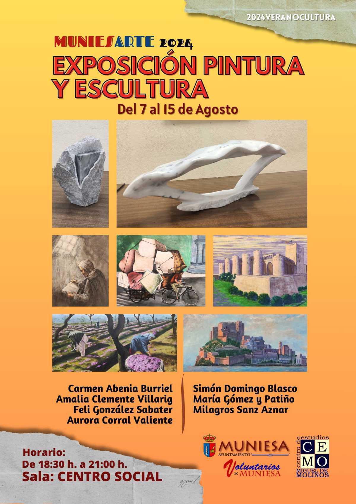 MUNIESA. EXPOSICIÓN PINTURA Y ESCULTURA MUNIESA. EXPOSICIÓN PINTURA Y ESCULTURA