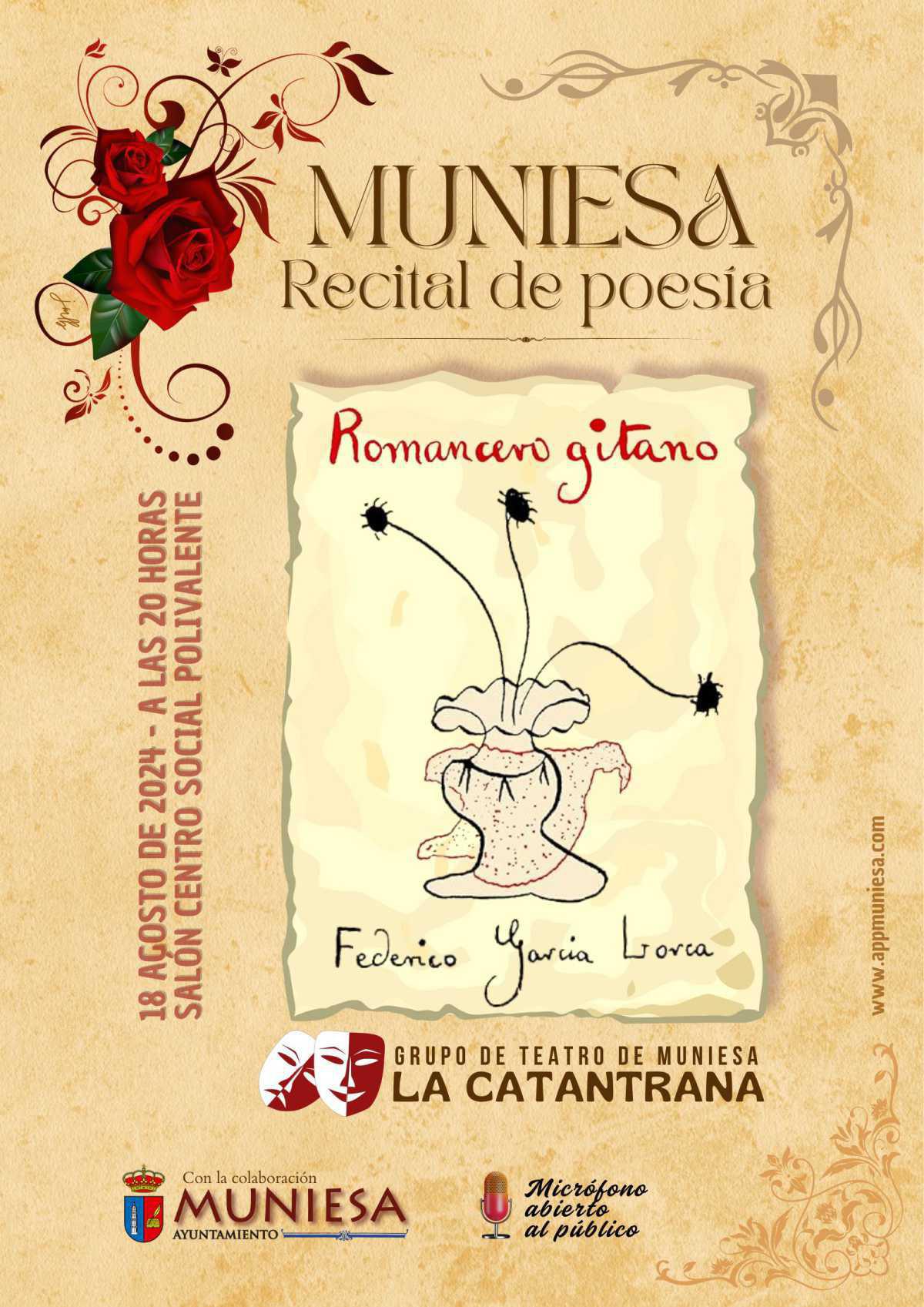 MUNIESA. RECITAL POESÍA DE LORCA MUNIESA. RECITAL POESÍA DE LORCA