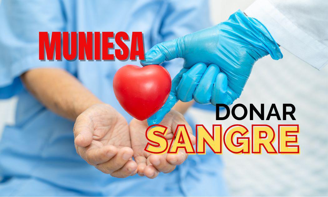 MUNIESA VA A DONAR SANGRE