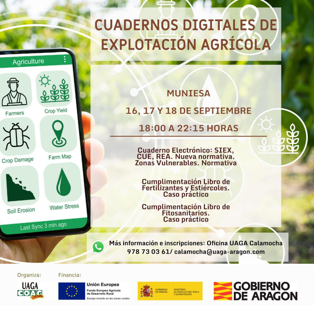 MUNIESA. CURSO CUADERNOS DIGITALES AGRÍCOLAS