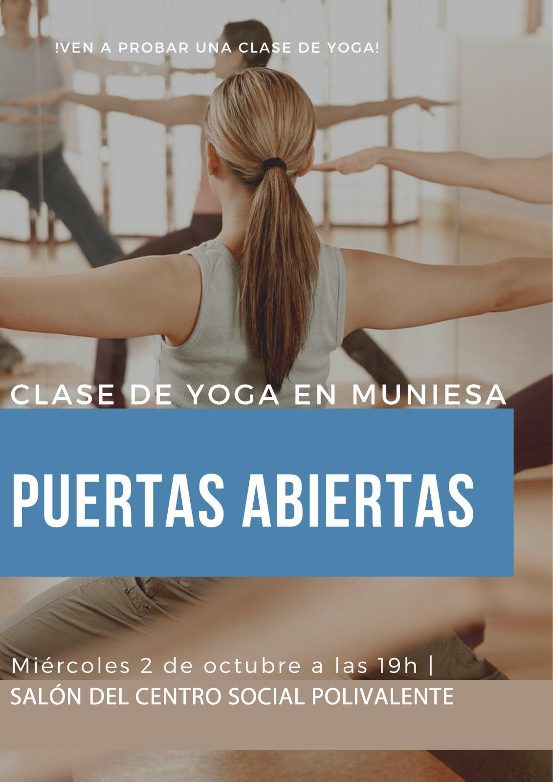 MUNIESA. CLASE DE YOGA ABIERTA