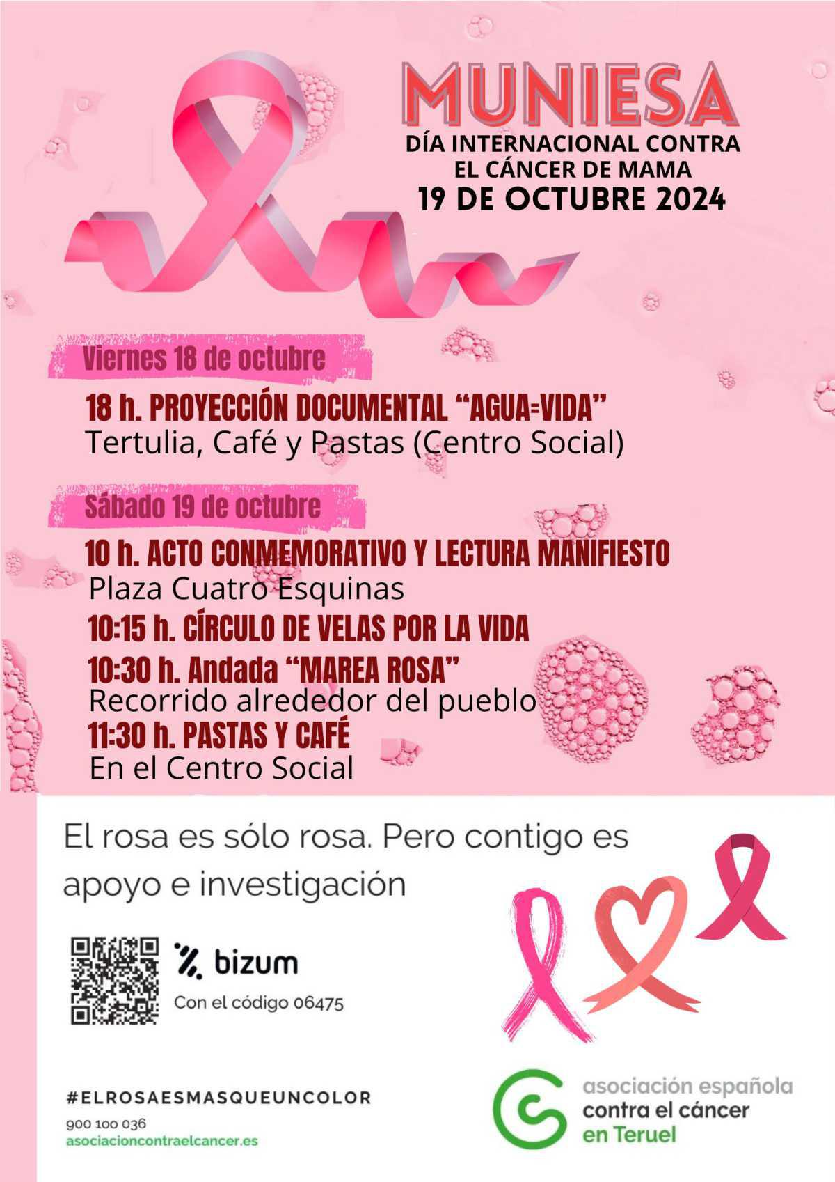 MUNIESA MARCHA CONTRA EL CÁNCER DE MAMA