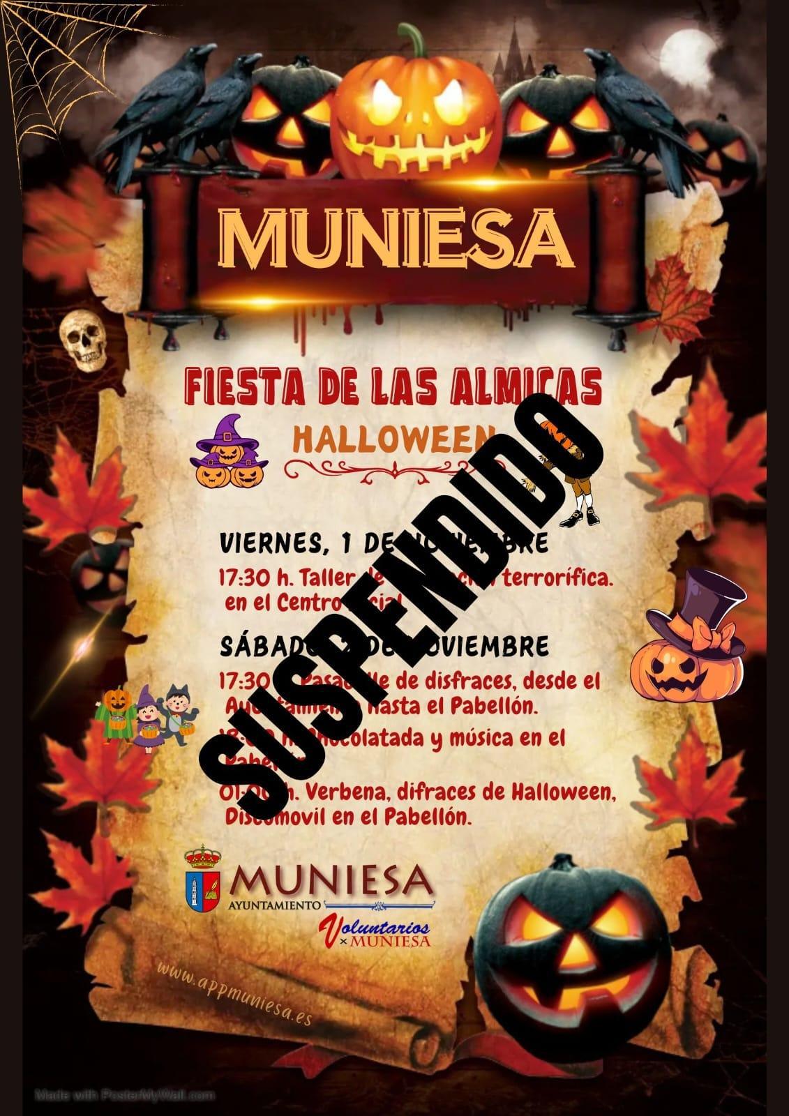 MUNIESA SUSPENDE FIESTA HALLOWEEN