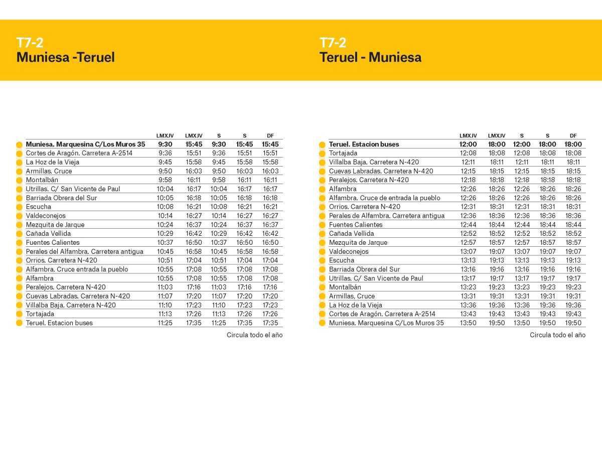 MUNIESA. BUS NUEVAS LÍNEAS Y HORARIO MUNIESA. BUS NUEVAS LÍNEAS Y HORARIO