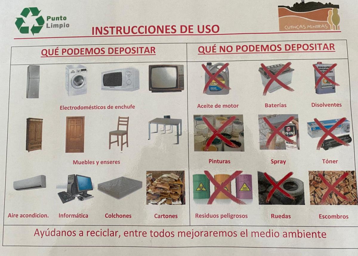 MUNIESA. ENSERES PUNTO LIMPIO MÓVIL. CALENDARIO