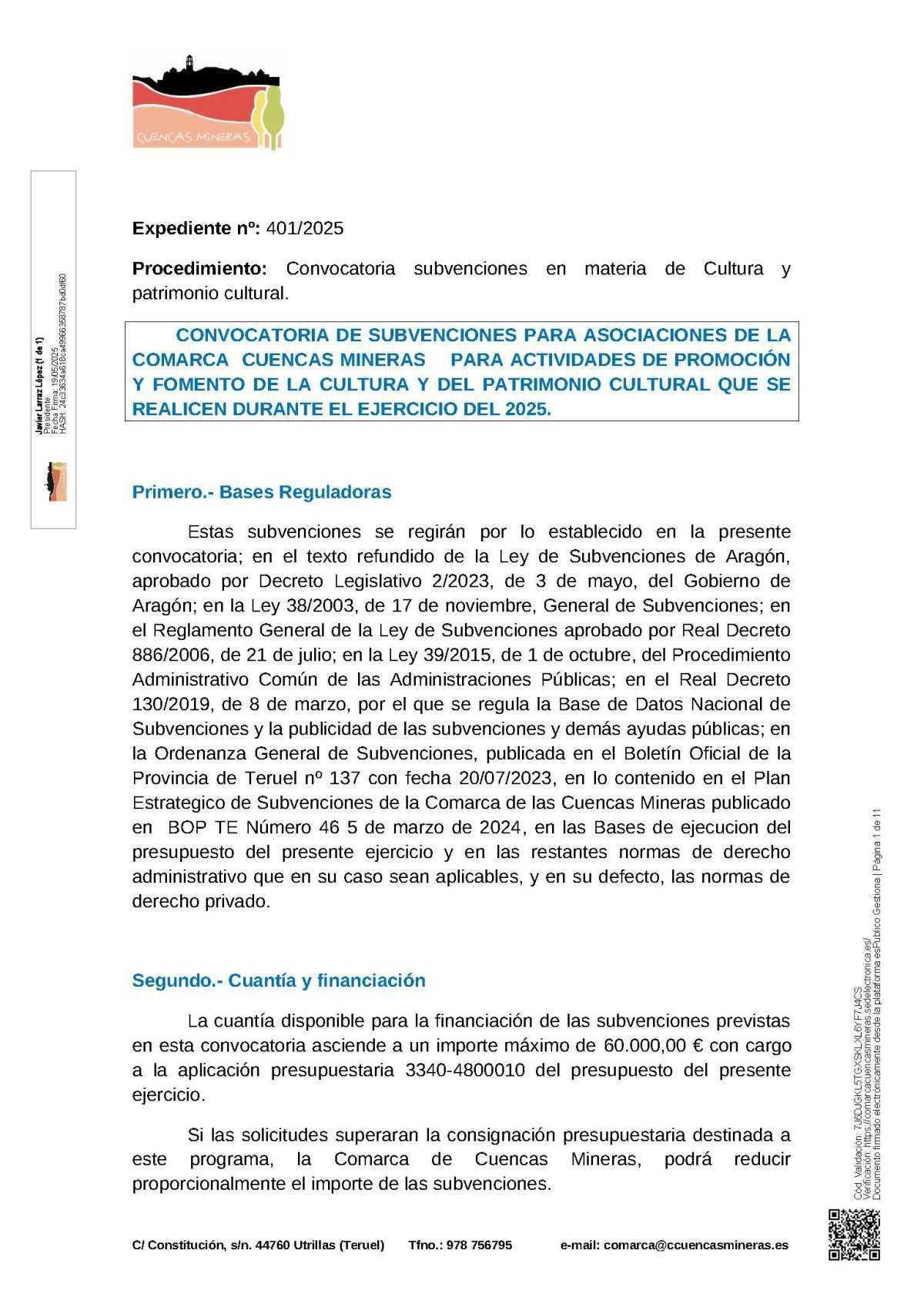 SUBVENCIONES PARA ASOCIACIONES DE LA COMARCA 