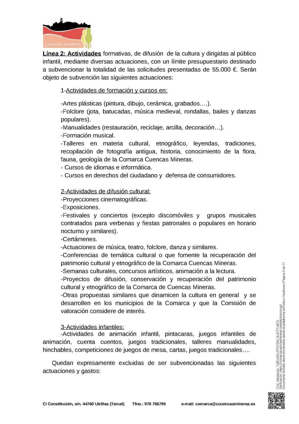 SUBVENCIONES PARA ASOCIACIONES DE LA COMARCA 