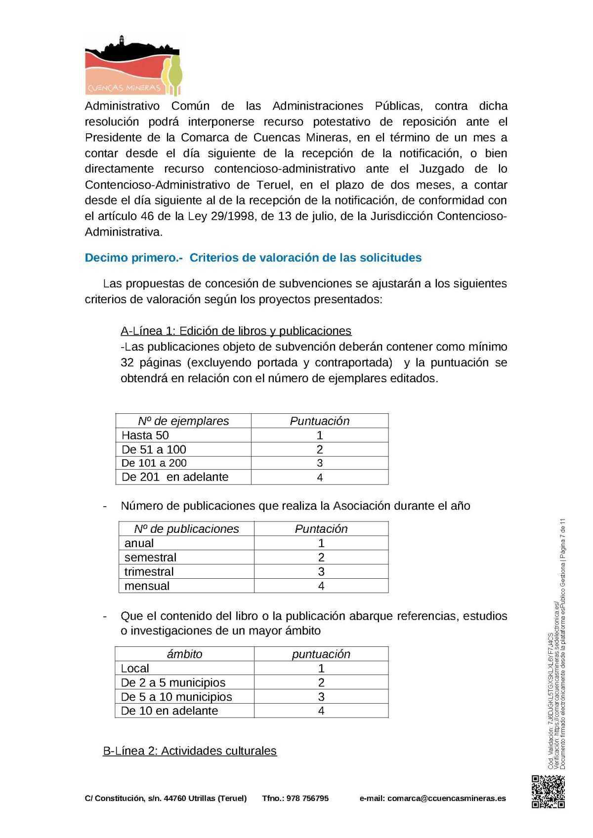 SUBVENCIONES PARA ASOCIACIONES DE LA COMARCA 