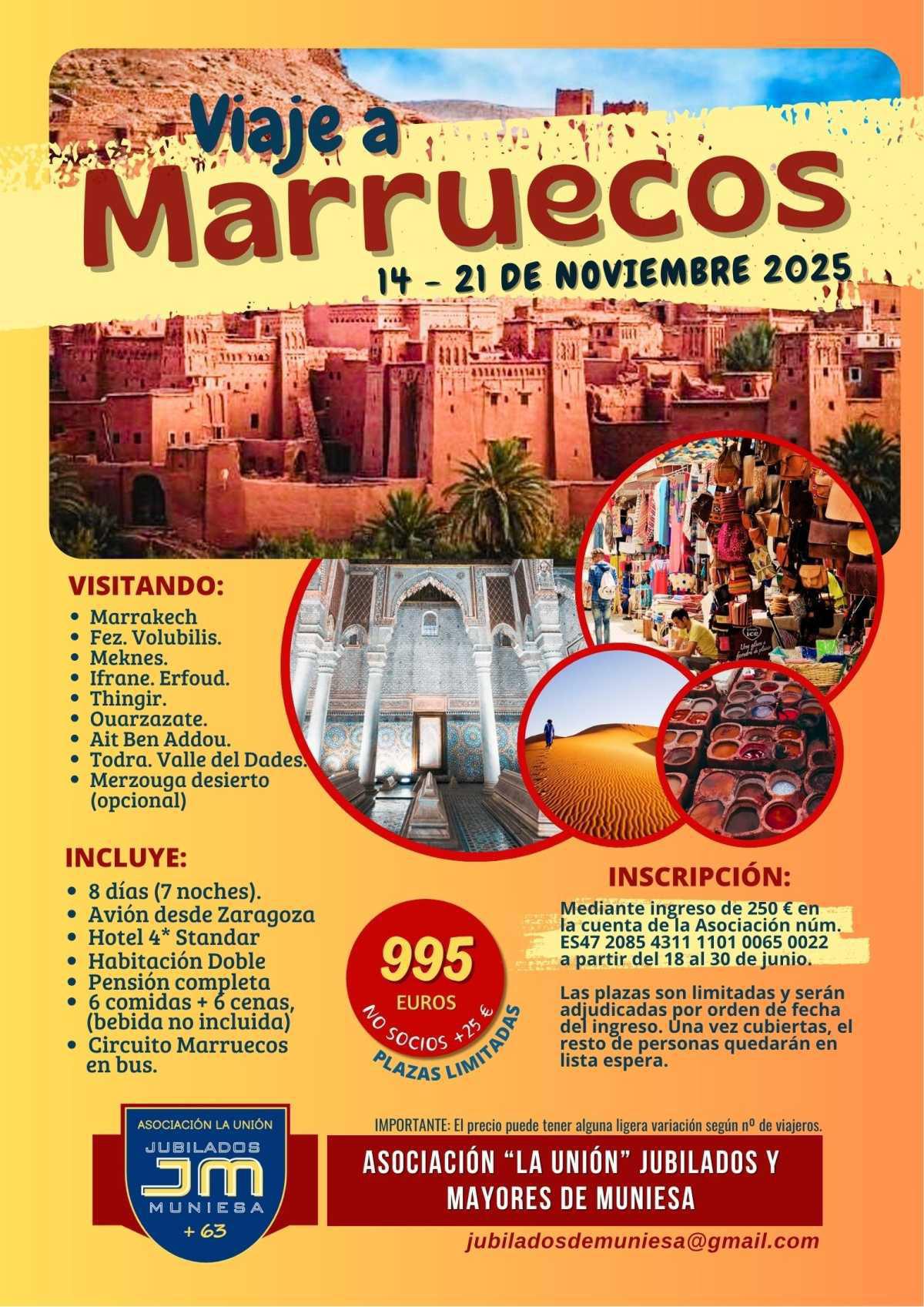 MUNIESA. VIAJAR A MARRUECOS