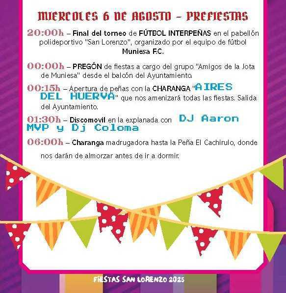 MIÉRCOLES 6. SAN LORENZO