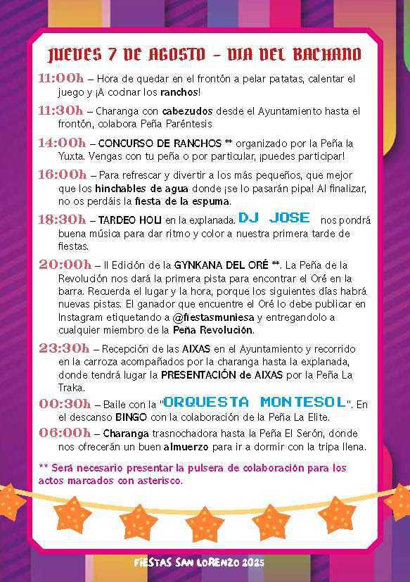 JUEVES 7. RANCHOS, GUIÑOTE Y AIXAS
