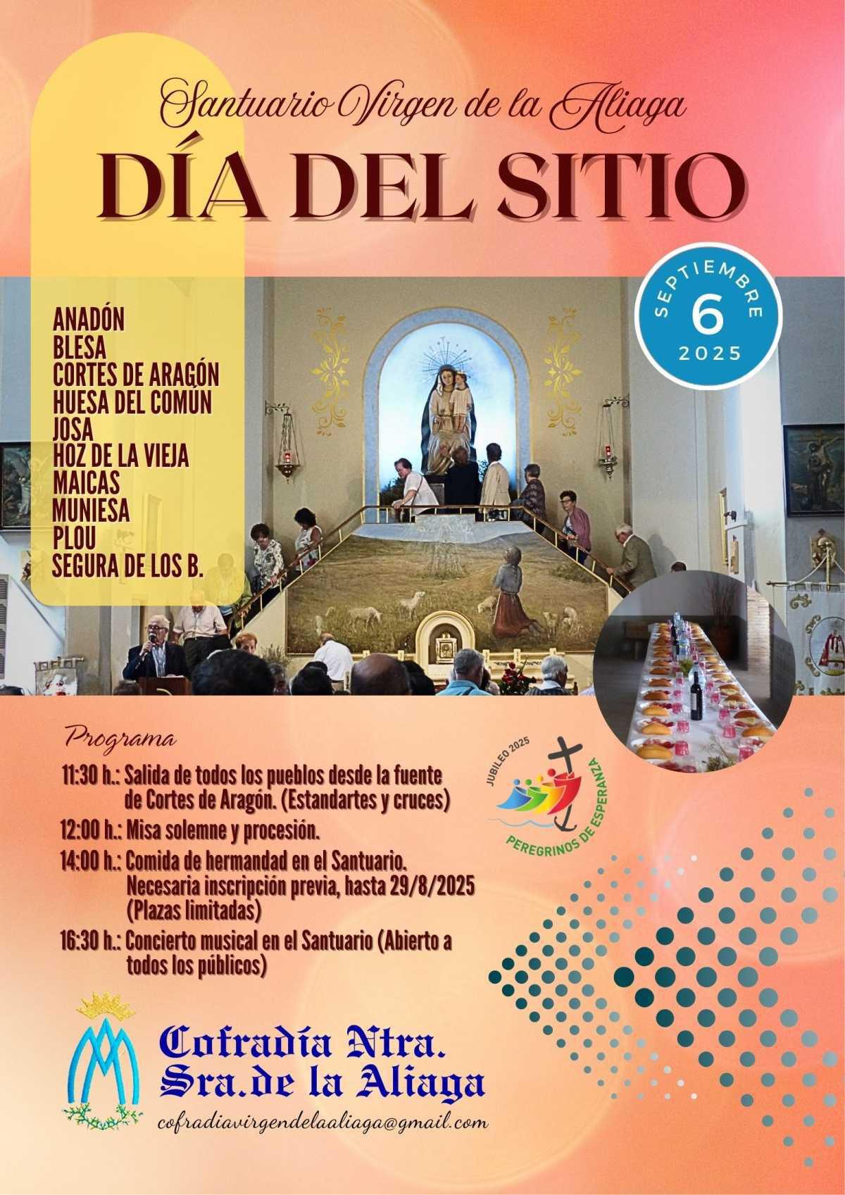 FIESTA DÍA DEL SITIO. VIRGEN DE LA ALIAGA FIESTA DÍA DEL SITIO. VIRGEN DE LA ALIAGA