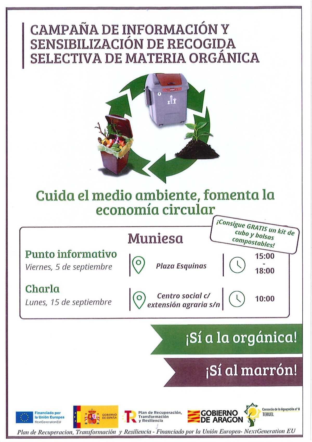 MUNIESA. RECOGIDA RESIDUO ORGÁNICO MUNIESA. RECOGIDA RESIDUO ORGÁNICO