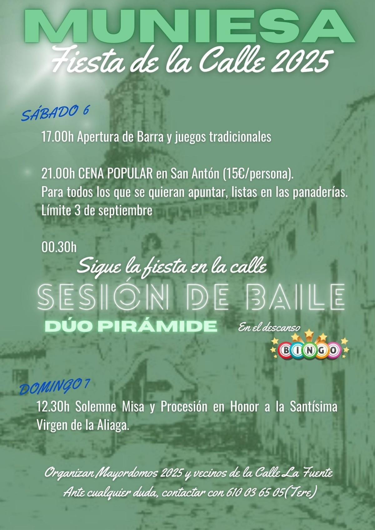 MUNIESA. VIRGEN DE LA ALIAGA. FIESTA DE LA CALLE MUNIESA. VIRGEN DE LA ALIAGA. FIESTA DE LA CALLE