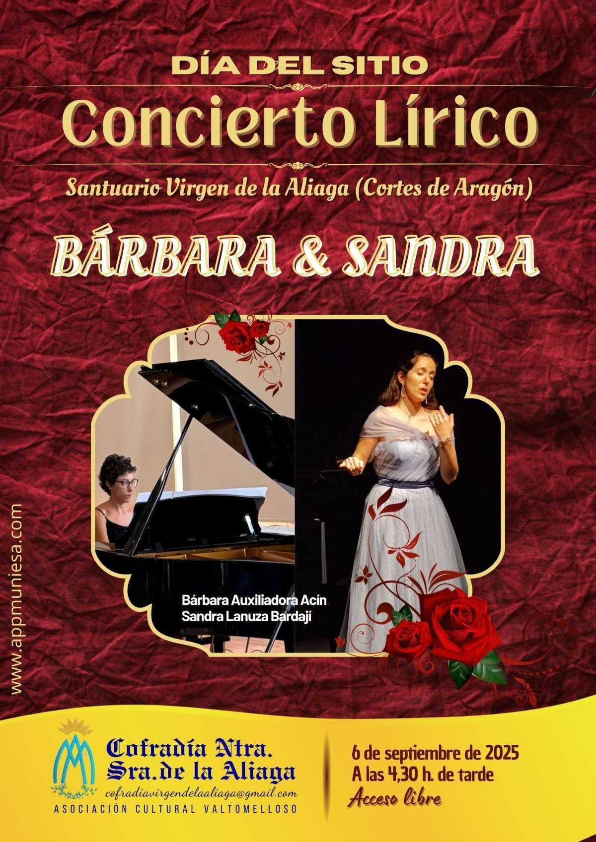 CONCIERTO LÍRICO EN EL DÍA DEL SITIO. CONCIERTO LÍRICO EN EL DÍA DEL SITIO.