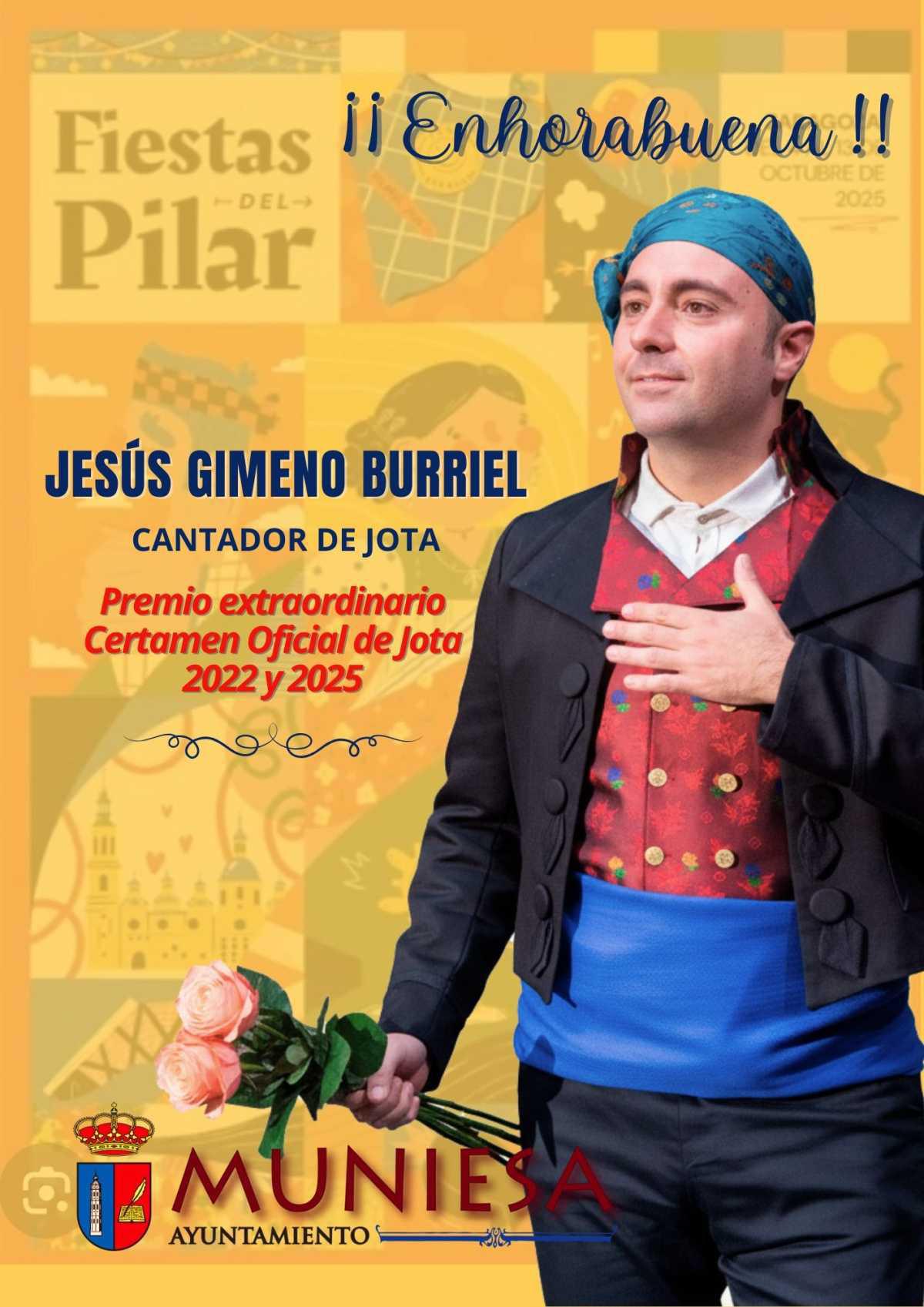 MUNIESA CON EL JOTERO JESÚS GIMENO BURRIEL MUNIESA CON EL JOTERO JESÚS GIMENO BURRIEL