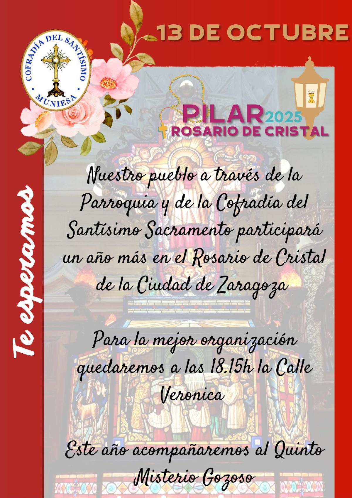 MUNIESA. ROSARIO DE CRISTAL. PILAR-2025