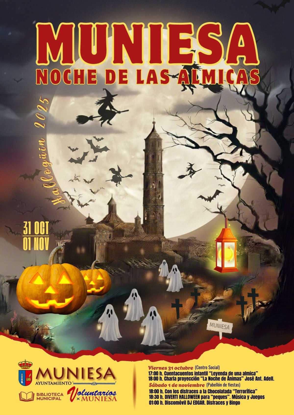 MUNIESA. CUENTACUENTOS, FIESTA DE LAS ALMICAS Y "HALOGÜIN" MUNIESA. CUENTACUENTOS, FIESTA DE LAS ALMICAS Y "HALOGÜIN"