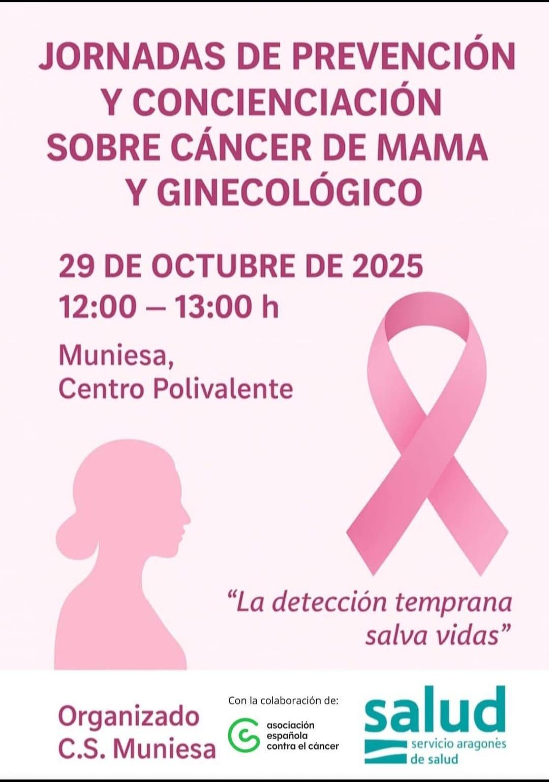 MUNIESA. CHARLA CÁNCER DE MAMA MUNIESA. CHARLA CÁNCER DE MAMA