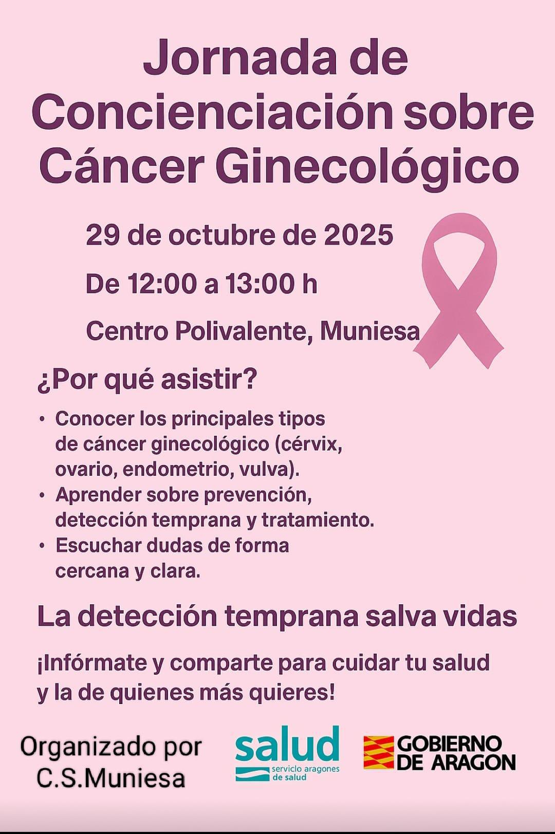 MUNIESA. CHARLA CÁNCER DE MAMA MUNIESA. CHARLA CÁNCER DE MAMA