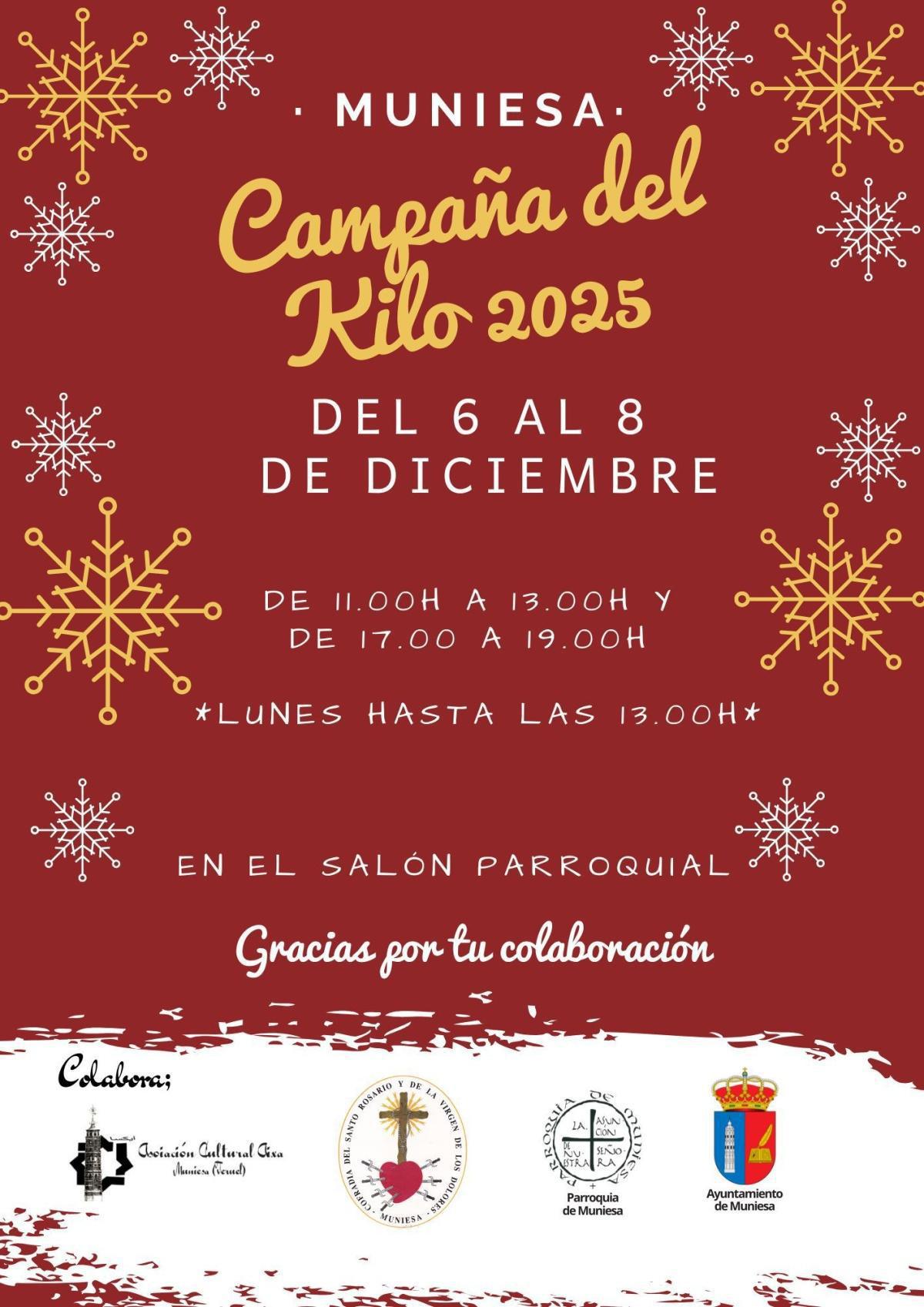 MUNIESA. CAMPAÑA DEL "KILO" 2025 MUNIESA. CAMPAÑA DEL "KILO" 2025