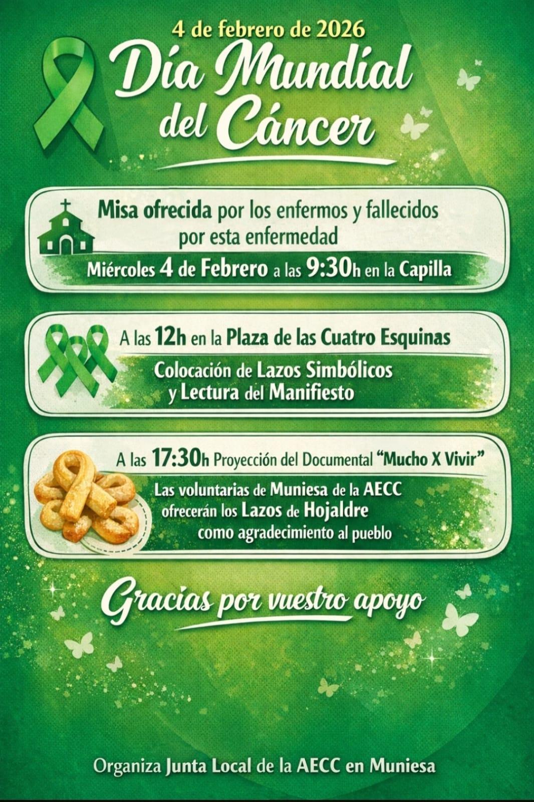 MUNIESA. ACTOS DEL DÍA DEL CÁNCER 