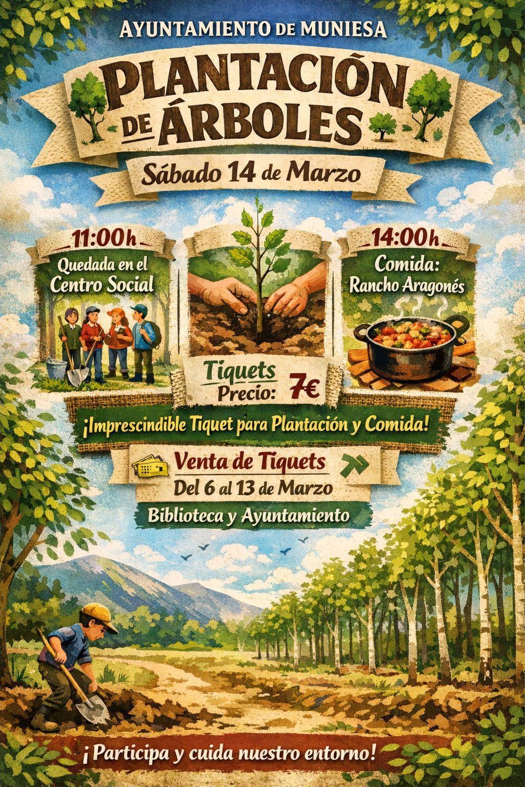 MUNIESA CELEBRA EL DÍA DEL ÁRBOL 