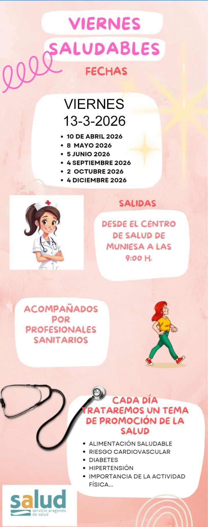 MUNIESA. LOS VIERNES SALUDABLES MUNIESA. LOS VIERNES SALUDABLES